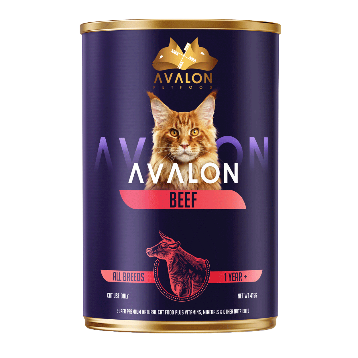 Avalon Beef - Wet Cat Food (12x 410g)