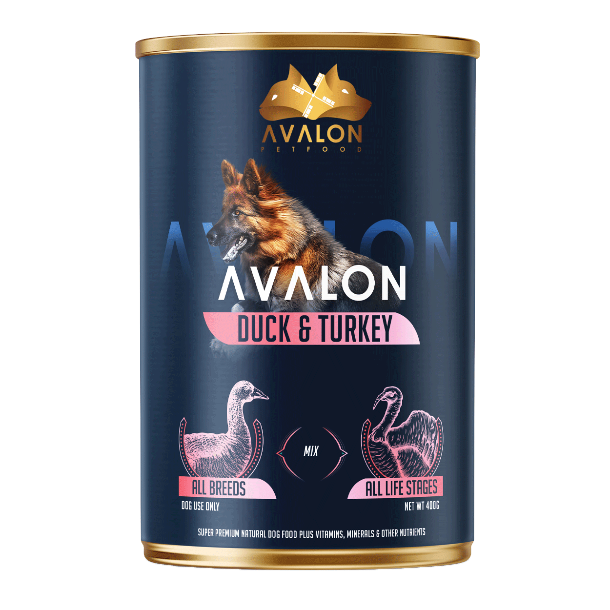 Avalon Eend & Kalkoen - Hondenvoer Nat (12 x 410g)