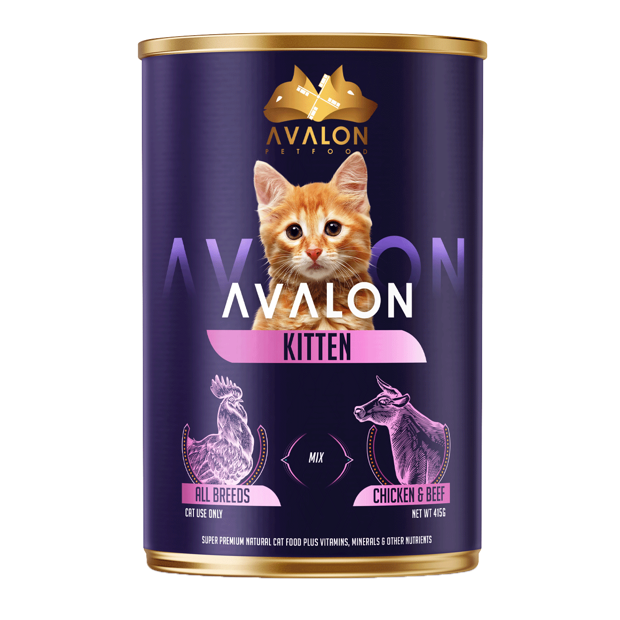 Avalon Kitten - Kattenvoer Nat (12x 410g)